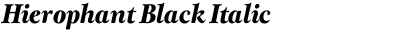 Hierophant Black Italic
